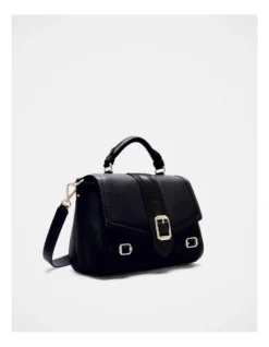 Zeppelin Satchel Bag In Black Light Gold -Myer Clothing Shop 992404540 3 720x928