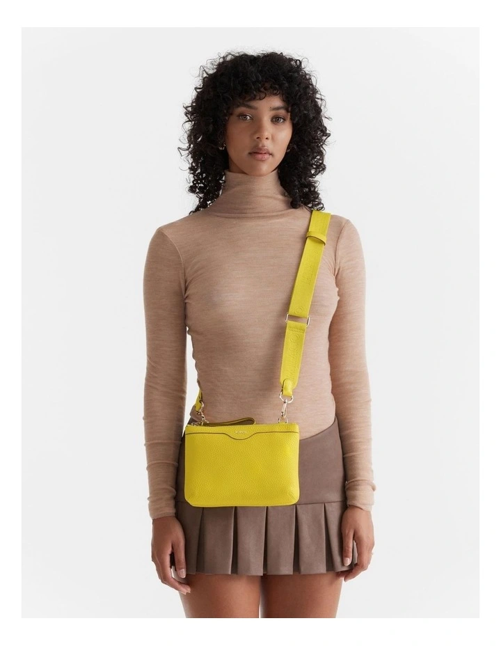 Jett Duo Crossbody Bag In Spiced Chartreuse 2 Jett Duo Crossbody Bag In Spiced Chartreuse - Image 2