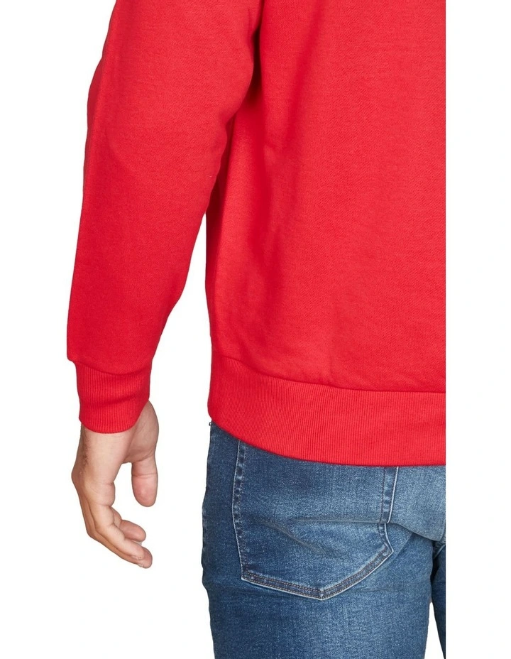 Gant Crest Shield Crew Neck Sweater In Red 4 Gant Crest Shield Crew Neck Sweater In Red - Image 4