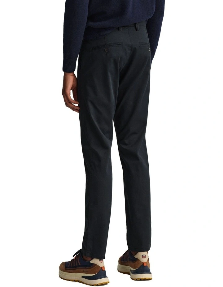 Gant Hallden Twill Chinos In Black 2 Gant Hallden Twill Chinos In Black - Image 2