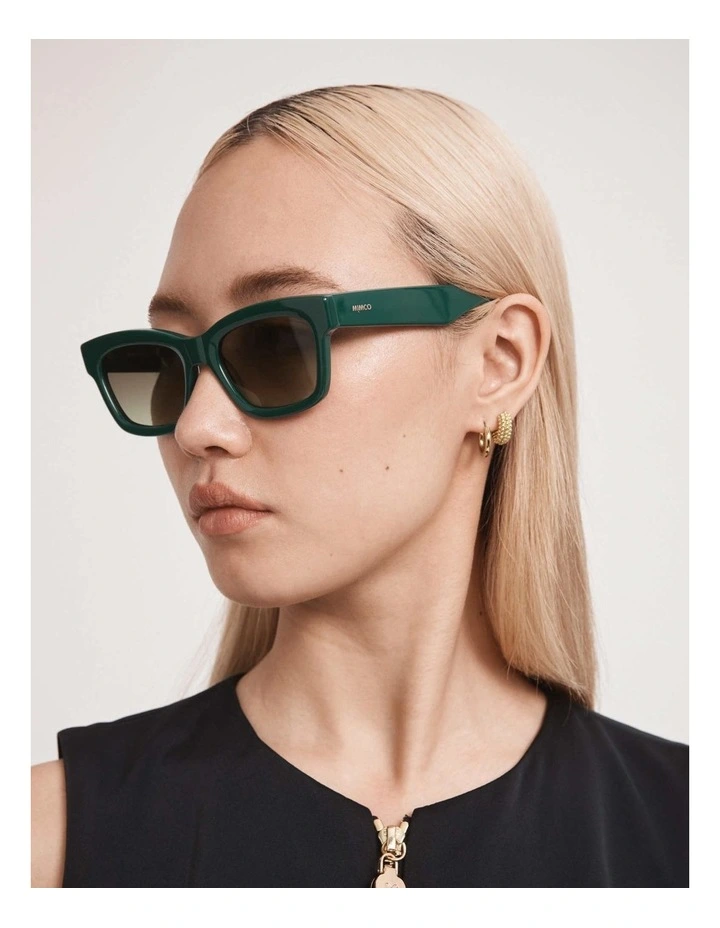 Bobbie Sunglasses In Retro Green 2 Bobbie Sunglasses In Retro Green - Image 2