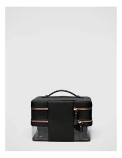 Classico Large Cosmetic Bag In Black Rose Gold -Myer Clothing Shop 992632240 3 720x928