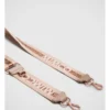 Sparkle Webbing Bag Strap In Almond Rose Gold