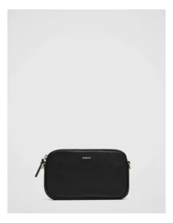 Classico Gusset Medium Pouch In Black Light Gold