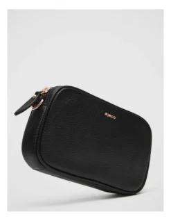 Classico Gusset Medium Pouch In Black Rose Gold 7 Classico Gusset Medium Pouch In Black Rose Gold -Myer Clothing Shop 992638810 3 720x928