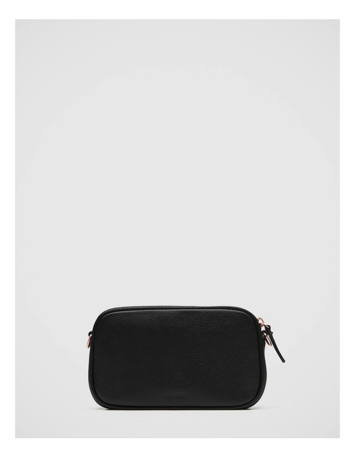 Classico Gusset Medium Pouch In Black Rose Gold 4 Classico Gusset Medium Pouch In Black Rose Gold - Image 4