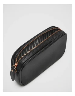 Classico Gusset Medium Pouch In Black Rose Gold 9 Classico Gusset Medium Pouch In Black Rose Gold -Myer Clothing Shop 992638810 5 720x928