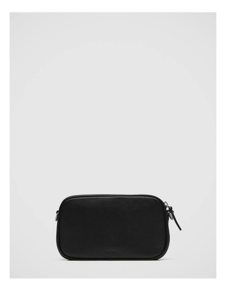 Classico Gusset Medium Pouch In Black Gunmetal 4 Classico Gusset Medium Pouch In Black Gunmetal - Image 4