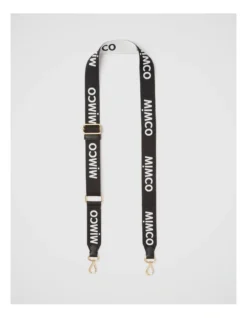 Webbing Bag Strap In Black White