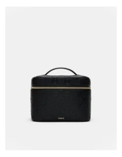 Mim-gram Vanity Case In Black Light Gold