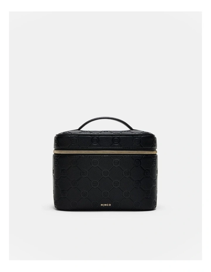 Mim-gram Vanity Case In Black Light Gold 1 Mim-gram Vanity Case In Black Light Gold