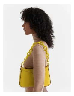 Acrylic Shoulder Bag Strap In Spiced Chartreuse 5 Acrylic Shoulder Bag Strap In Spiced Chartreuse -Myer Clothing Shop 992650150 3 720x928