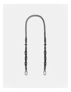 Mix It Up Crossbody Bag Strap In Black Gunmetal