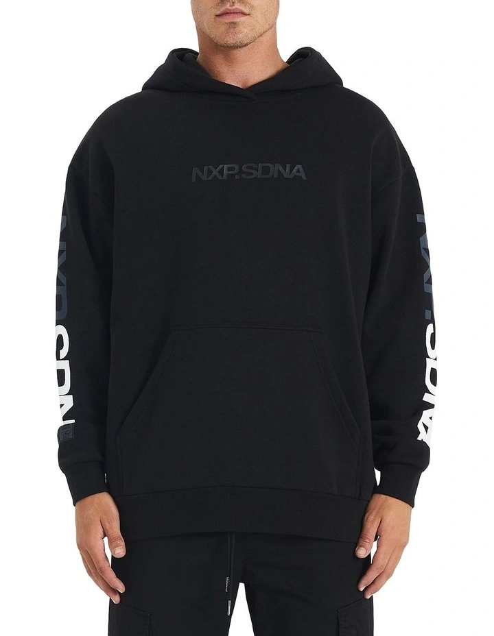 Geelong Relaxed Fit Hoodie In Black 2 Geelong Relaxed Fit Hoodie In Black - Image 2