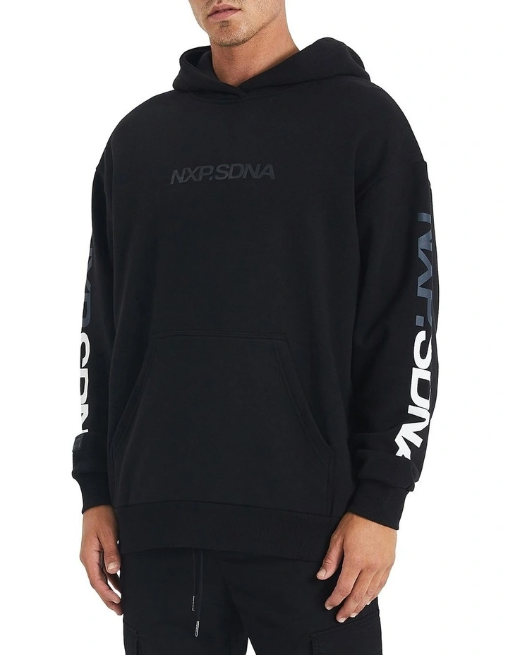 Geelong Relaxed Fit Hoodie In Black 3 Geelong Relaxed Fit Hoodie In Black - Image 3