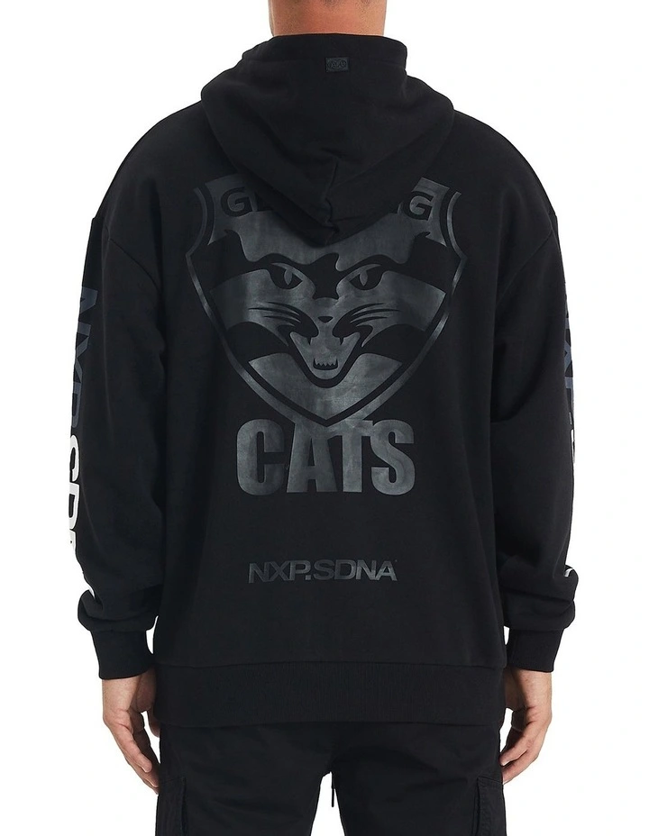 Geelong Relaxed Fit Hoodie In Black 4 Geelong Relaxed Fit Hoodie In Black - Image 4