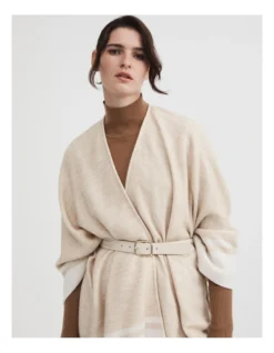 Whipstitch Leather Belt In Raw Oak -Myer Clothing Shop 993174670 3 720x928