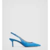 Sling Back Suede 65mm Heel In Sorrento Blue