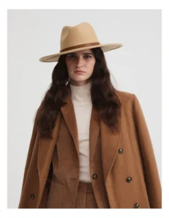 Snaffle Felt Fedora In Camel -Myer Clothing Shop 993247120 3 720x928