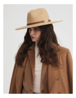 Snaffle Felt Fedora In Camel -Myer Clothing Shop 993247120 4 720x928