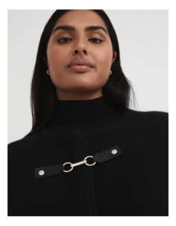 Snaffle Wrap In Black -Myer Clothing Shop 993247570 3 720x928