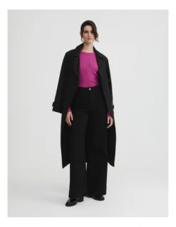 Long Sleeve Rib Top In Mulberry -Myer Clothing Shop 993248740 3 720x928