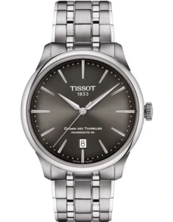Tissot Chemin Des Tourelles Powermatic 80 39mm T1398071106100 Watch In Grey