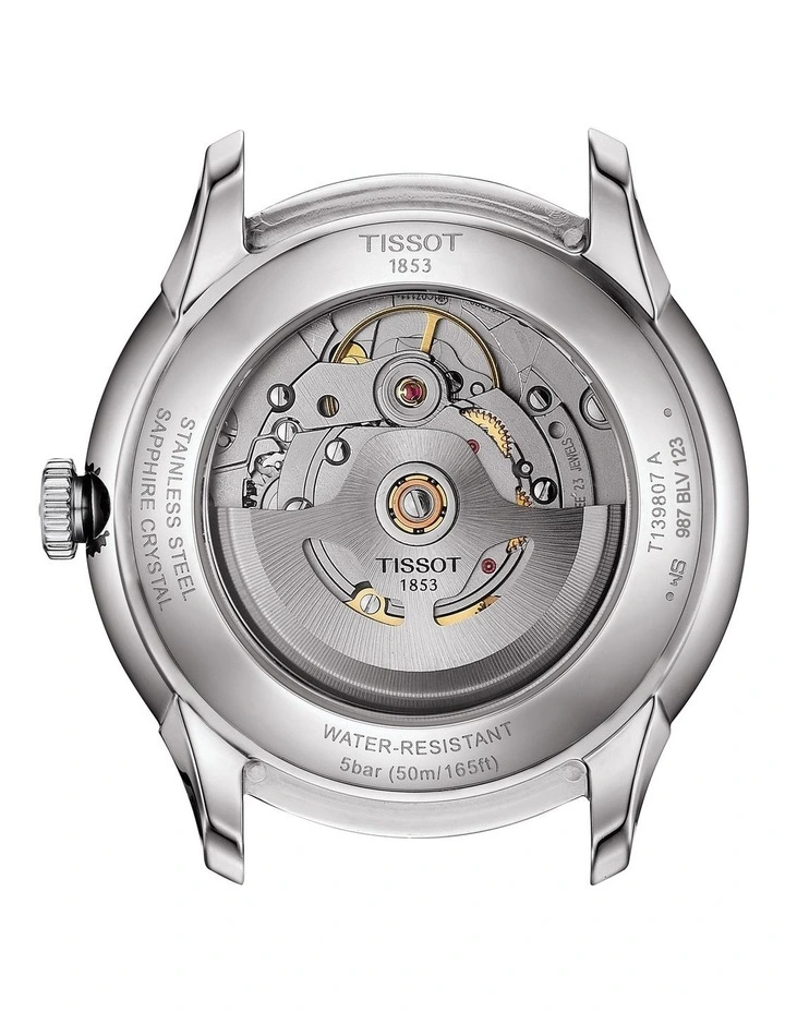 Tissot Chemin Des Tourelles Powermatic 80 39mm T1398071106100 Watch In Grey 4 Tissot Chemin Des Tourelles Powermatic 80 39mm T1398071106100 Watch In Grey - Image 4