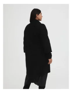 Mohair Knit Cardigan In Black -Myer Clothing Shop 993684160 4 720x928