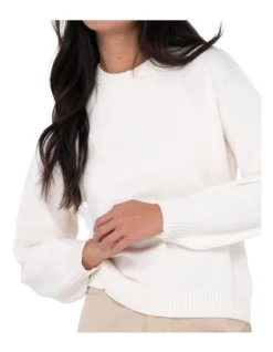 Rusty Margot Relaxed Fit Crew In White 8 Rusty Margot Relaxed Fit Crew In White -Myer Clothing Shop 993723580 4 720x928