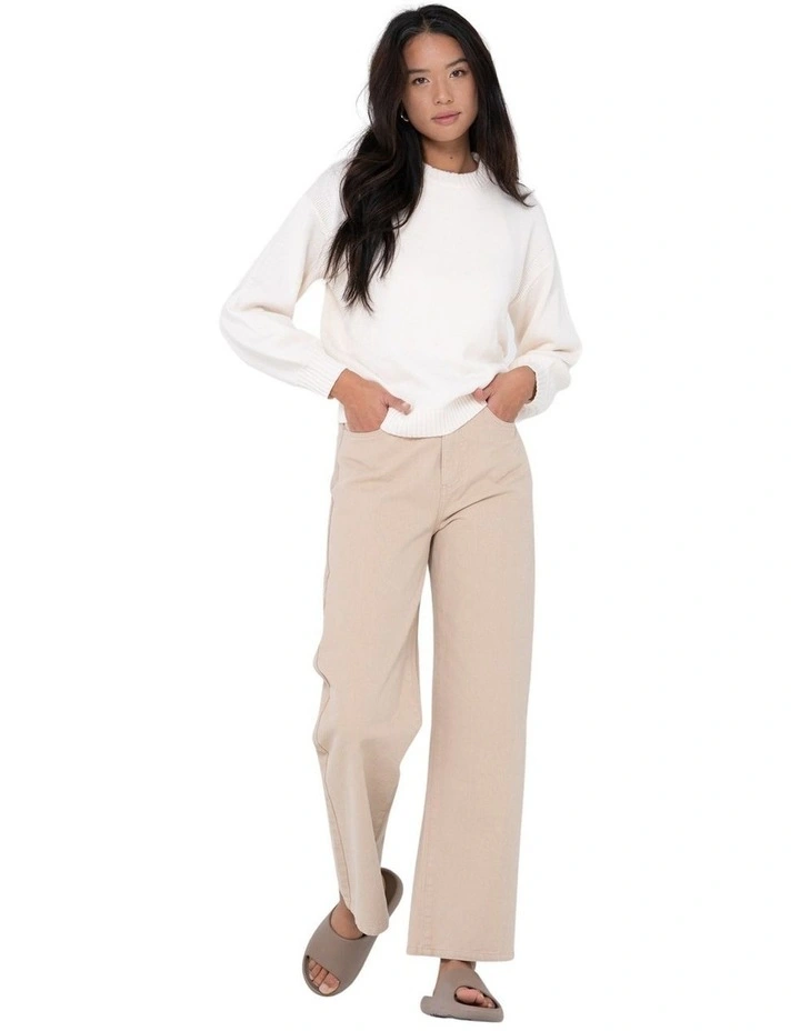 Rusty Margot Relaxed Fit Crew In White 5 Rusty Margot Relaxed Fit Crew In White - Image 5