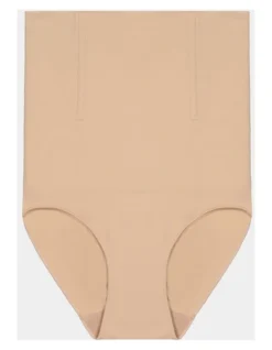 Medium Control High Waisted Brief In Caramel
