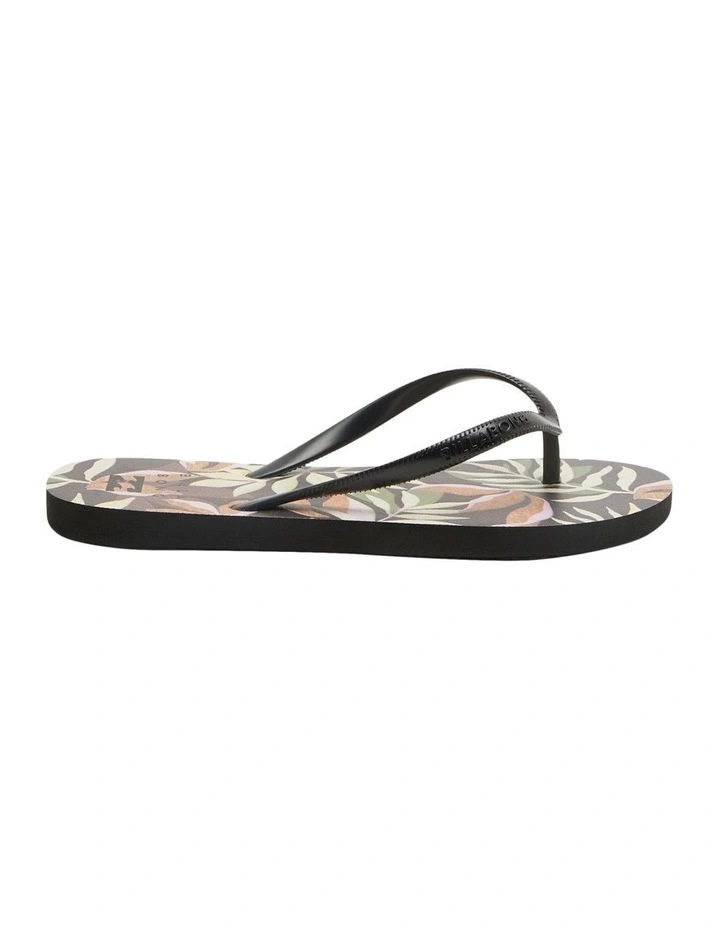 Billabong Dama Thongs In Black Multi 3 Billabong Dama Thongs In Black Multi - Image 3
