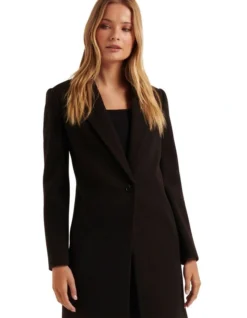 Forever New Becca Single Breasted Coatigan In Black -Myer Clothing Shop 994341430 4 720x928