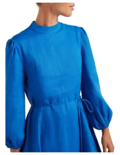 Forever New Melanie High Neck Swing Dress In Blue -Myer Clothing Shop 994341610 4 720x928