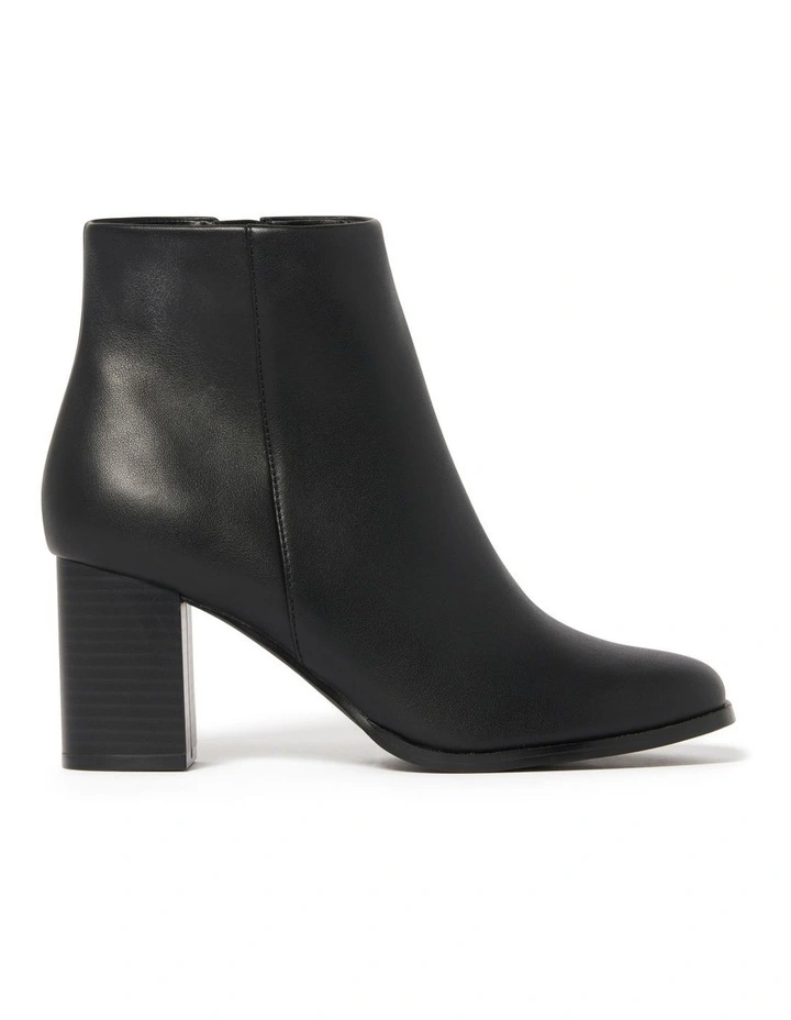Forever New April Block Heel Boots In Black 1 Forever New April Block Heel Boots In Black