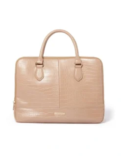 Forever New Lauren Laptop Bag In Beige