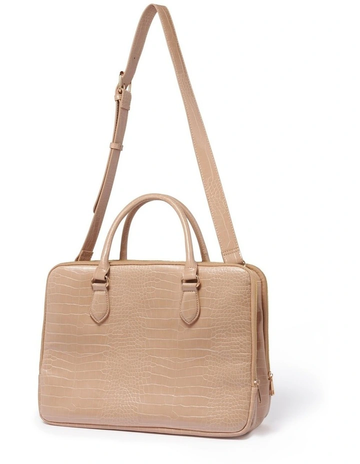 Forever New Lauren Laptop Bag In Beige 3 Forever New Lauren Laptop Bag In Beige - Image 3