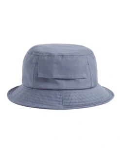 French Connection Pocket Bucket Hat In Blue