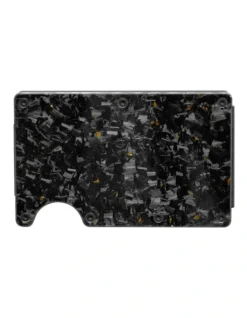 Lorne Forged Carbon Wallet In Gloss Gold