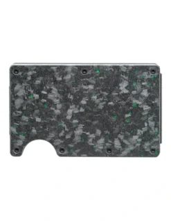 Lorne Forged Carbon Wallet In Matte Green