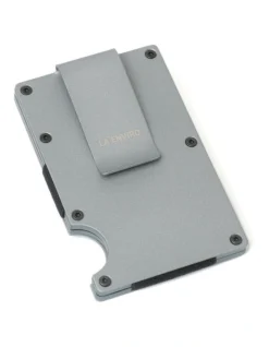 Minimalist Unisex Metal Wallet In Grey