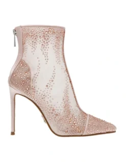 Steve Madden Valentia Heeled Boot In Rose Gold