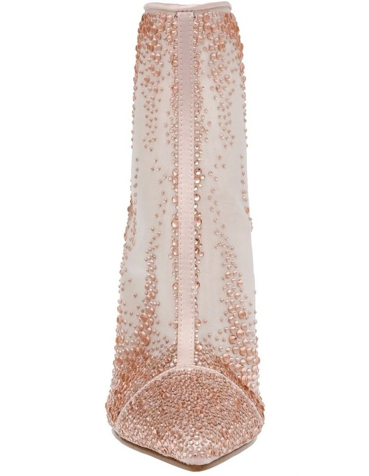 Steve Madden Valentia Heeled Boot In Rose Gold 4 Steve Madden Valentia Heeled Boot In Rose Gold - Image 4