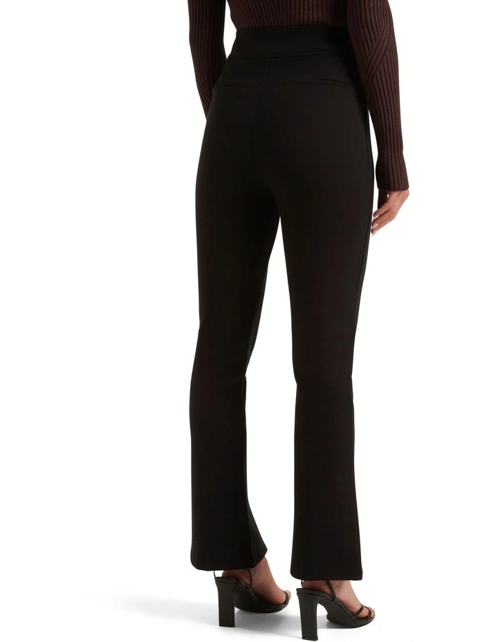 Layla Split Leg Ponte Pant In Black 2 Layla Split Leg Ponte Pant In Black - Image 2