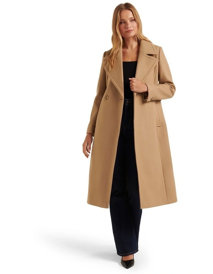 Forever New Olivia Wrap Coat In Brown 1 Forever New Olivia Wrap Coat In Brown