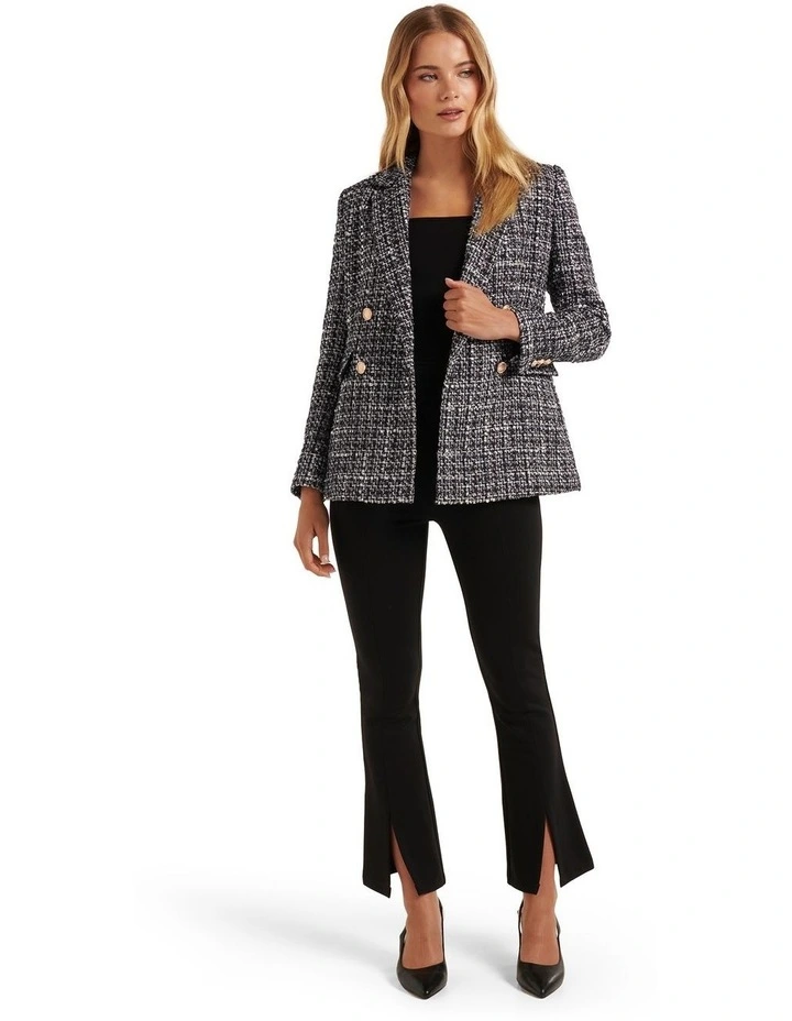 Forever New Camilla Double Breasted Boucle Jacket In Black Multi 5 Forever New Camilla Double Breasted Boucle Jacket In Black Multi - Image 5