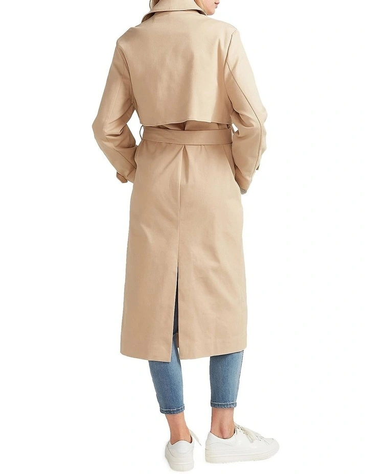 Empirical Trench Coat In Brown 3 Empirical Trench Coat In Brown - Image 3