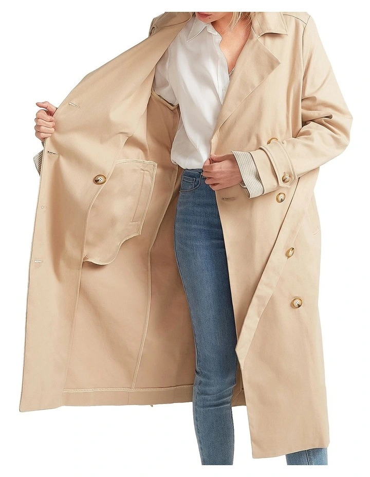 Empirical Trench Coat In Brown 5 Empirical Trench Coat In Brown - Image 5