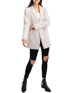 Kensington Oversized Coat In Beige -Myer Clothing Shop 996021280 4 720x928
